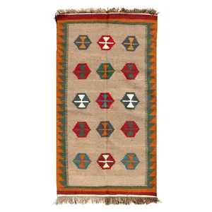 گلیم دستبافت دو و نیم متری مدل قشقایی کد GH99035