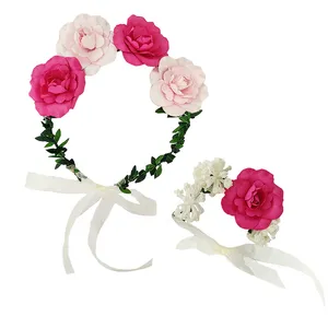 تاج مو دخترانه مدل رز کد 05 به همراه دستبند