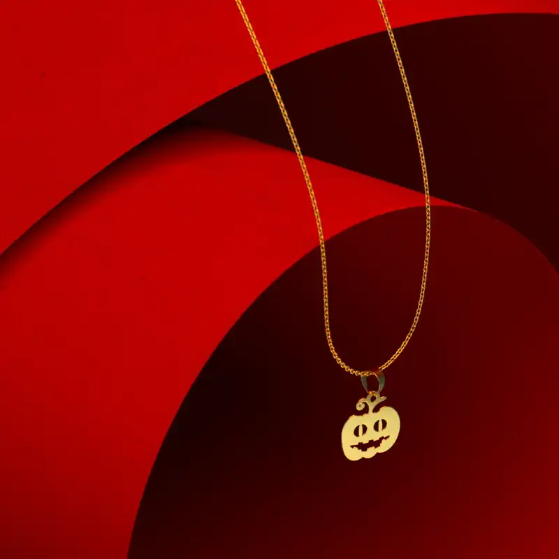 گردنبند طلا 18 عیار زنانه مدوپد مدل هالووین کد G3-1-1069