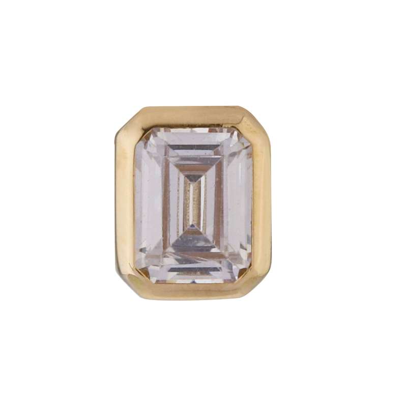 آویز گردنبند طلا 18 عیار زنانه مایا ماهک مدل MM1857 طرح مکعب لوکس