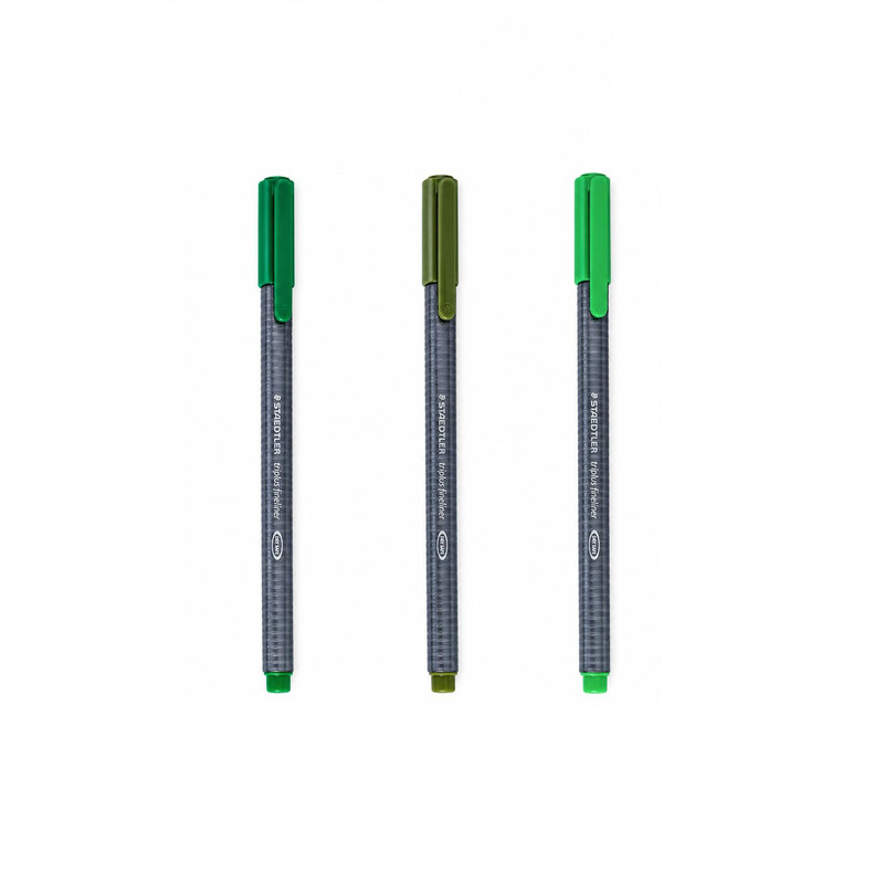 روان‌نویس 0.3 میلی‌متری استدلر مدل triplus fineliner  مجموعه 3 عددی