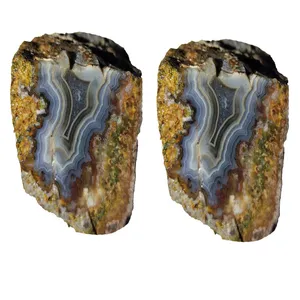 سنگ راف عقیق سلیمانی مدل G65 مجموعه 2 عددی