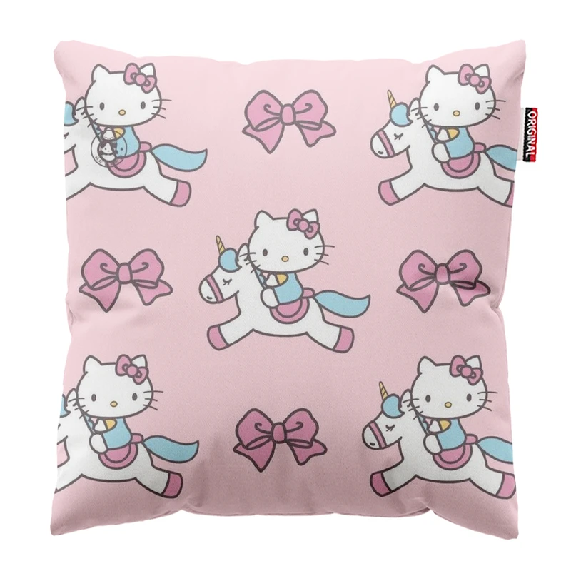 کوسن پاد آفرین طرح بچگانه کیتی کد 3676 سایز 30*30 سانتی متر