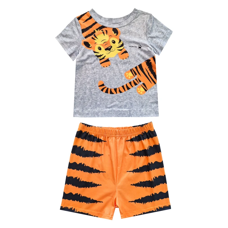 ست تی شرت و شلوارک پسرانه شین مدل SEP-TIGGER054