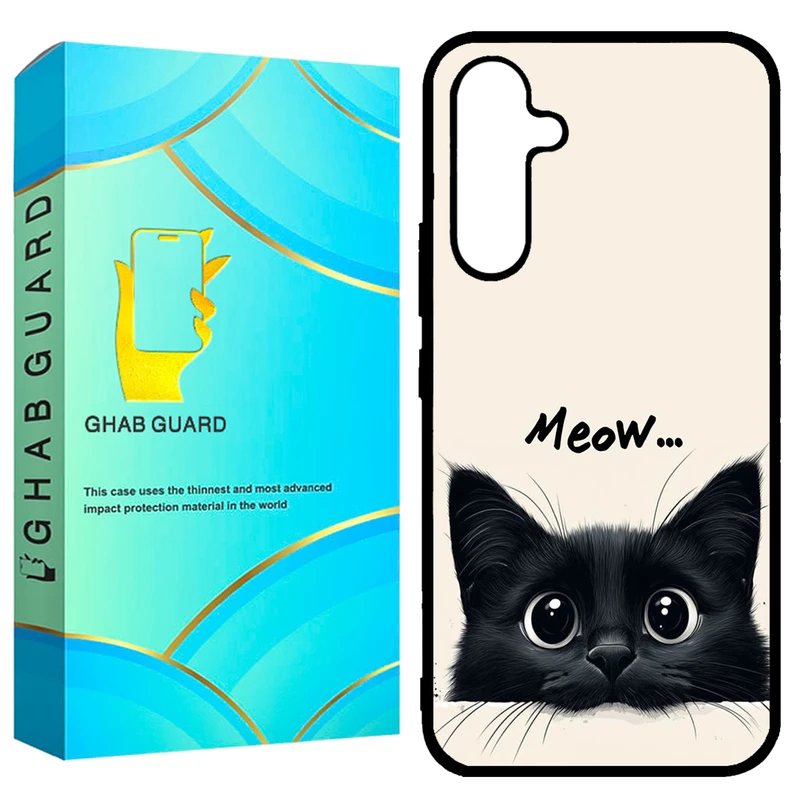 کاور قاب گارد طرح گربه مدل GCHPA54 مناسب برای گوشی موبایل سامسونگ  Galaxy A54 5G
