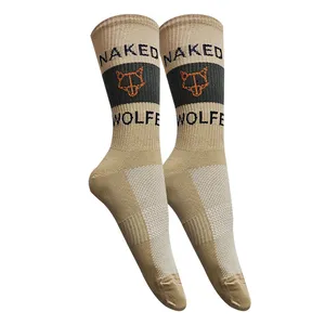 جوراب ورزشی ساق بلند مردانه مدل پنبه کش اسپرت گرگ کد KE11