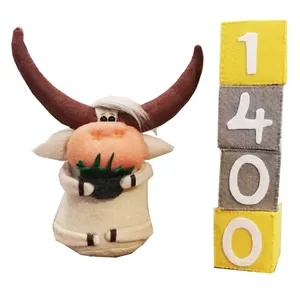 تزئینات رومیزی کودک مدل wowcow01 مجموعه 2 عددی