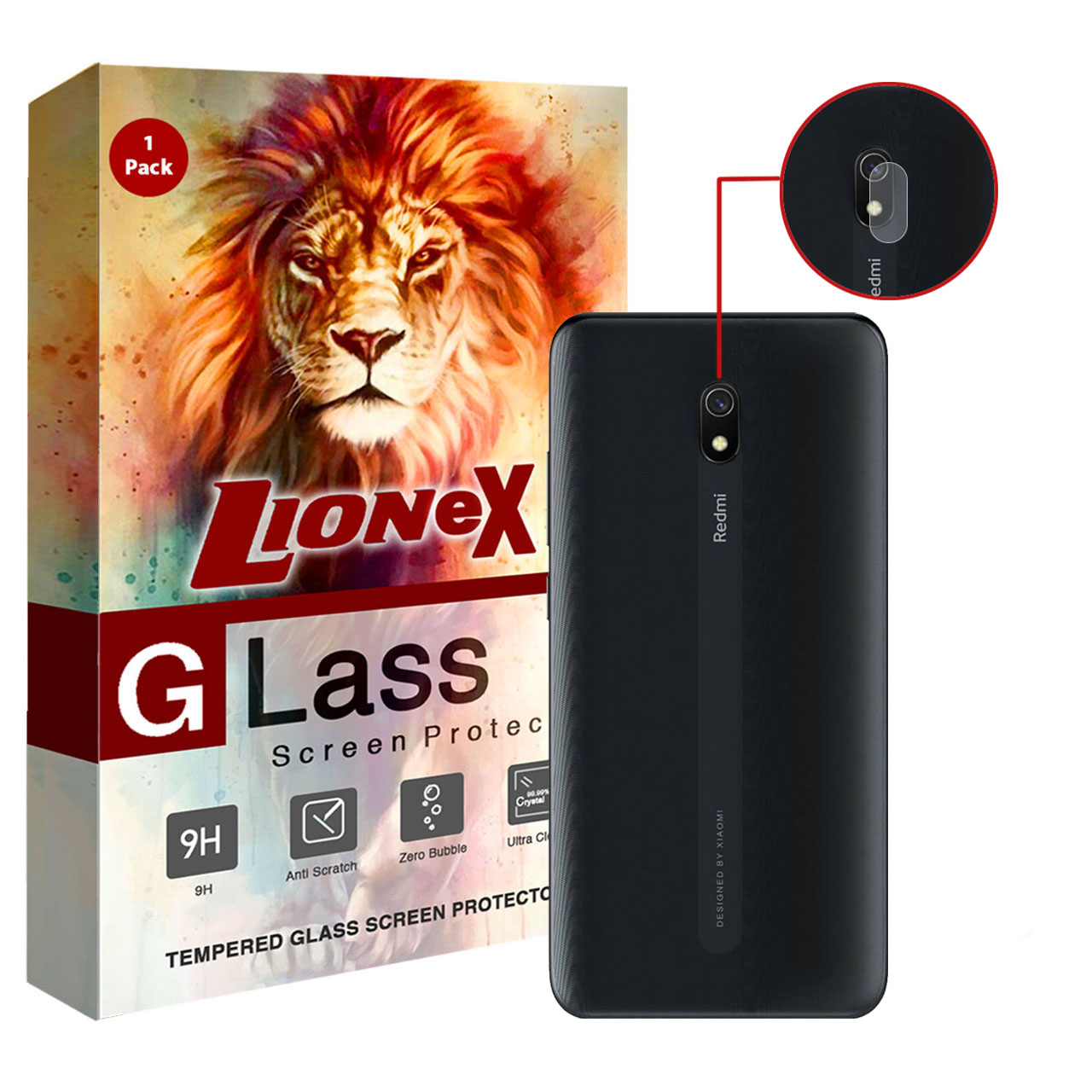 محافظ لنز دوربین لایونکس مدل UTFS مناسب برای گوشی موبایل شیائومی Redmi 8A