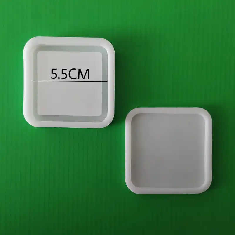 قالب رزین مدل آکواریومی طرح مربع مجموعه 2 عددی