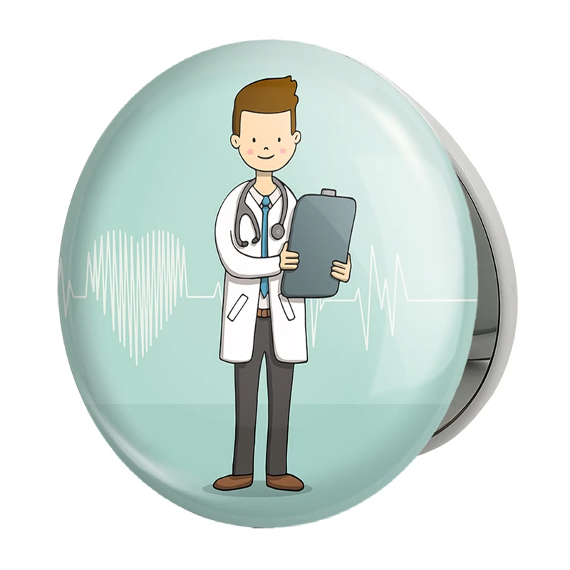 آینه جیبی خندالو طرح پزشک و پرستار کودکانه مدل تاشو کد 36505