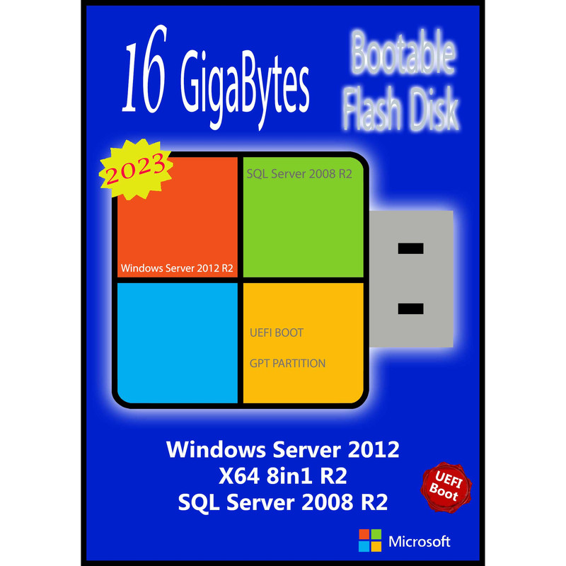 سیستم عامل Windows Server 2012 8in1 X64 - UEFI 2023 نشر مایکروسافت