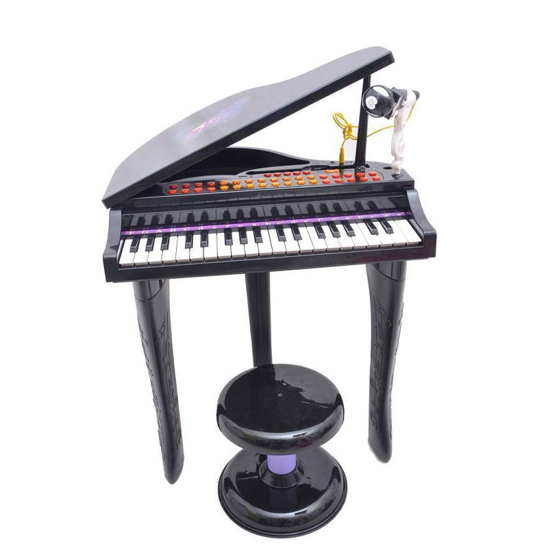 اسباب بازی موزیکال مدل پیانو پایه دار و میکروفون کد 88022