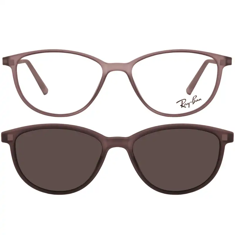 فریم عینک طبی ری بن مدل H18C3 همراه با کاور آفتابی