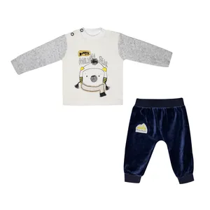 ست سویشرت و شلوار نوزادی پسرانه میلانا مدل 993504