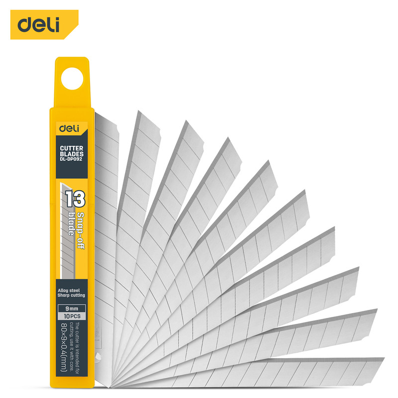تیغ کاتر دلی مدل DL-DP092 بسته 10 عددی تیغ کاتر دلی مدل DL-DP092 بسته 10 عددی