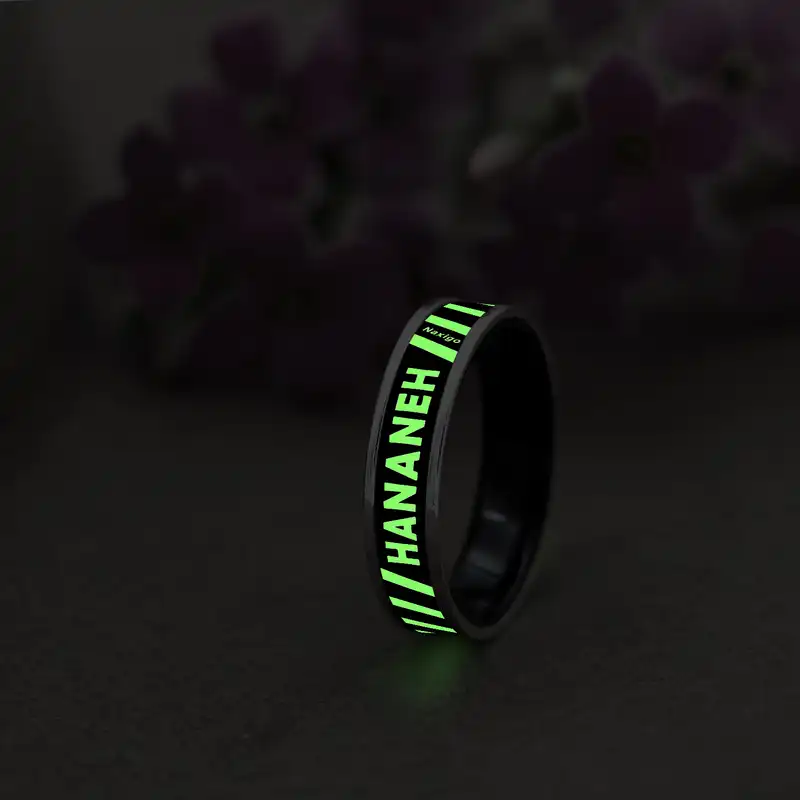 انگشتر ناکسیگو مدل شب تاب طرح حنانه کد RB15830