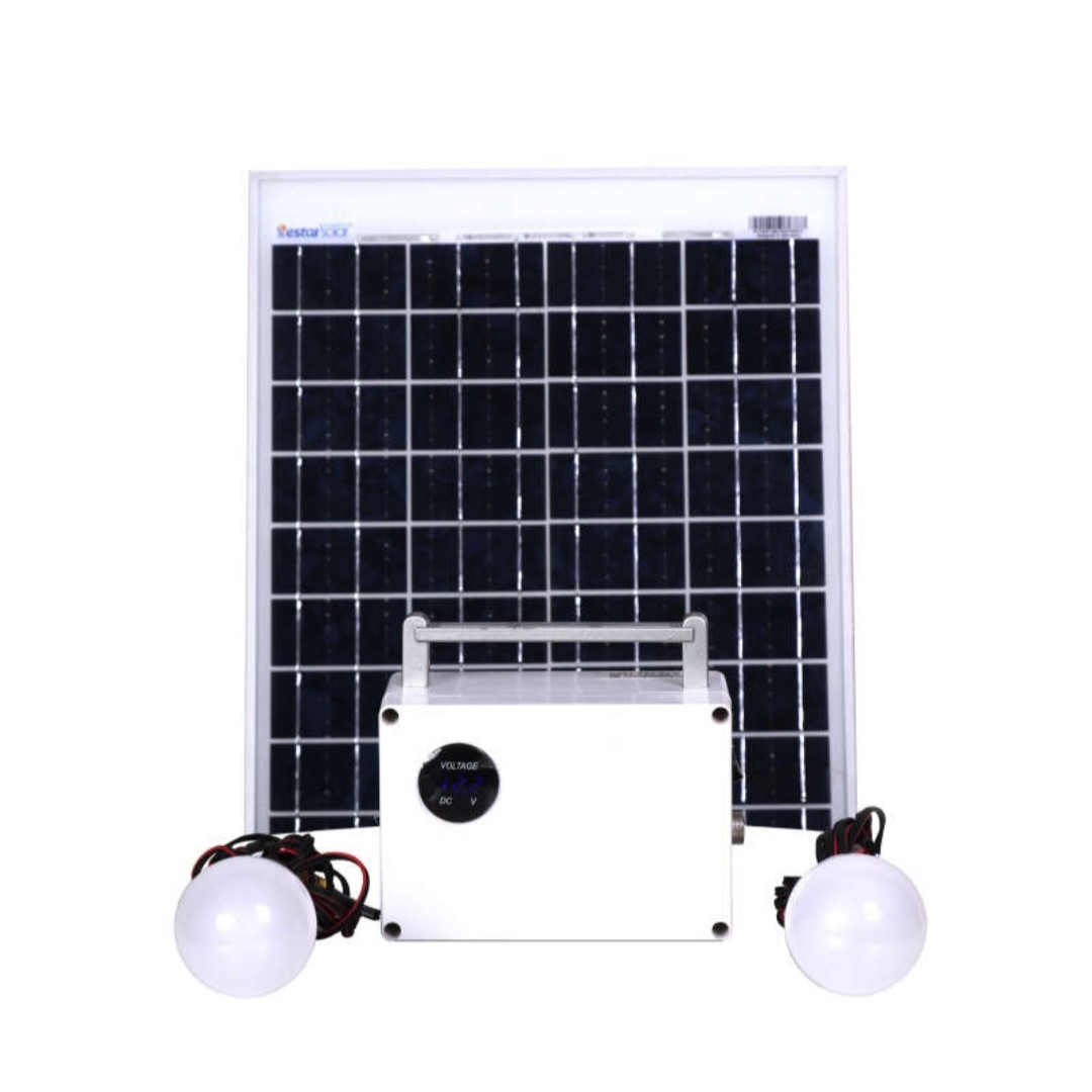 سیستم روشنایی و پاوربانک خورشیدی مدل  SLPB-20W ظرفیت 95 وات ساعت