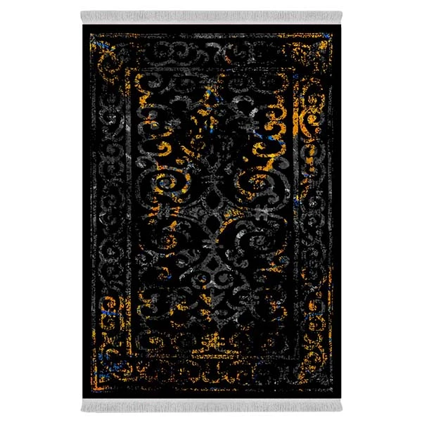 فرش پارچه‌ای دفه مدل فرشینه طرح مدرن کد 196