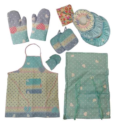 سرویس آشپزخانه 12 پارچه طرح گل کد 3