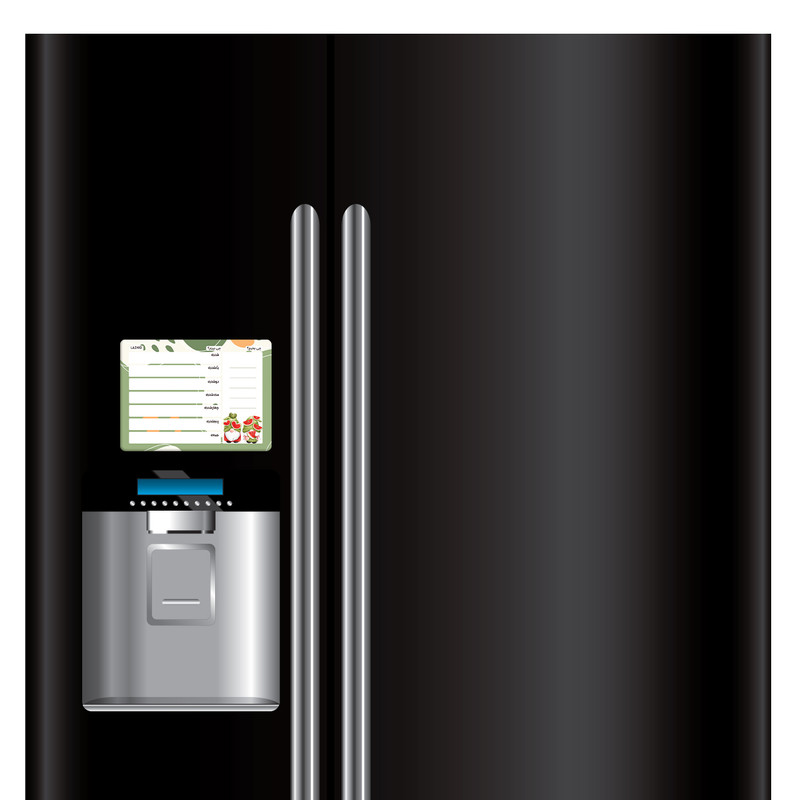 تخته وایت برد لاژید مدل برنامه ریزی غذایی سایز 14x18 سانتی متر