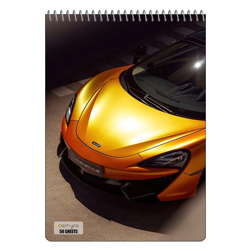 دفتر نقاشی 50 برگ سیمی کارنیکا طرح مک لارن McLaren کد 23043