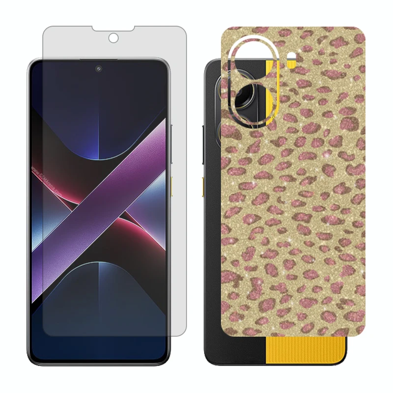 محافظ صفحه نمایش شفاف گلس مدل Together مناسب برای گوشی موبایل شیائومی Poco X7 Pro به همراه برچسب پوششی پشت گوشی