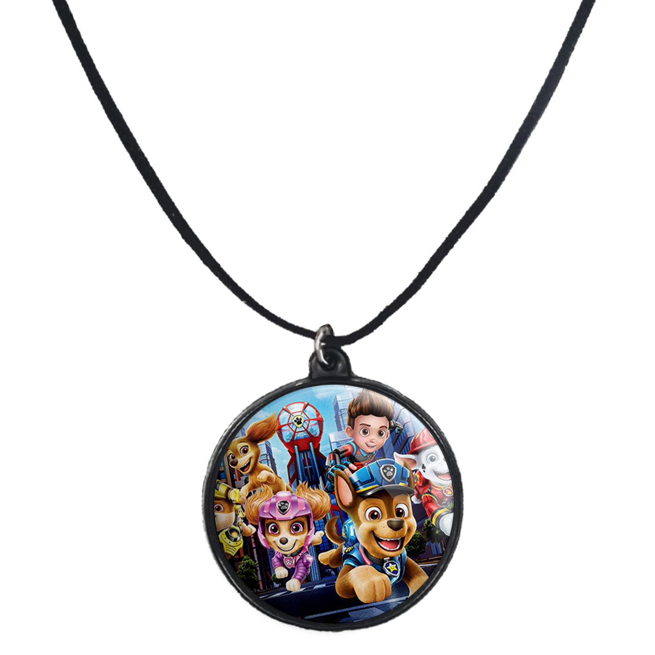 گردنبند پرمانه طرح سگ های نگهبان کد pmb.11760 مدل دو طرفه