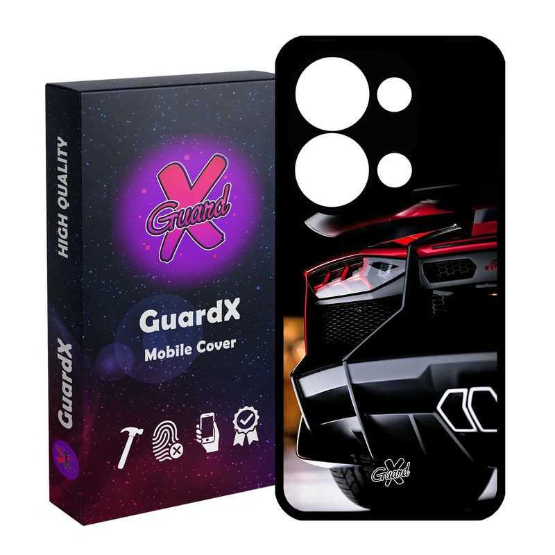 کاور گارد ایکس طرح Lamborghini مدل Glass10336 مناسب برای گوشی موبایل شیائومی Redmi Note 13 Pro 4G / Poco M6 Pro 4G