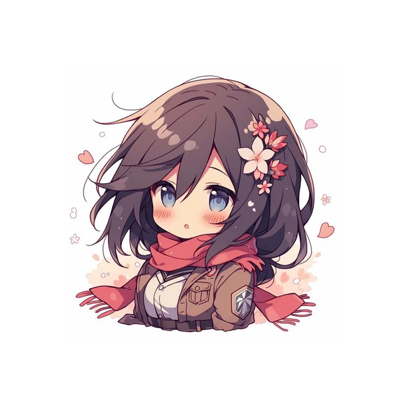 استیکر لپ تاپ و موبایل مدل انیمه طرح حمله به تایتان میکاسا آکرمن Attack on Titan Mikasa Ackerman کد 4499