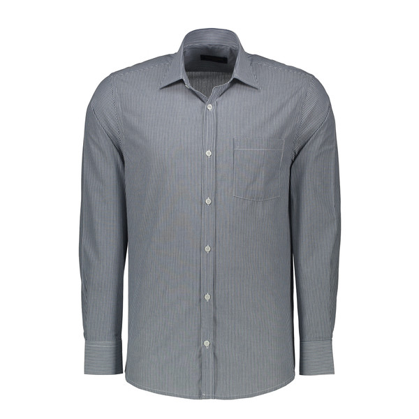 پیراهن آستین بلند مردانه پاتن جامه مدل کلاسیک 102721030162276 طرح راه راه