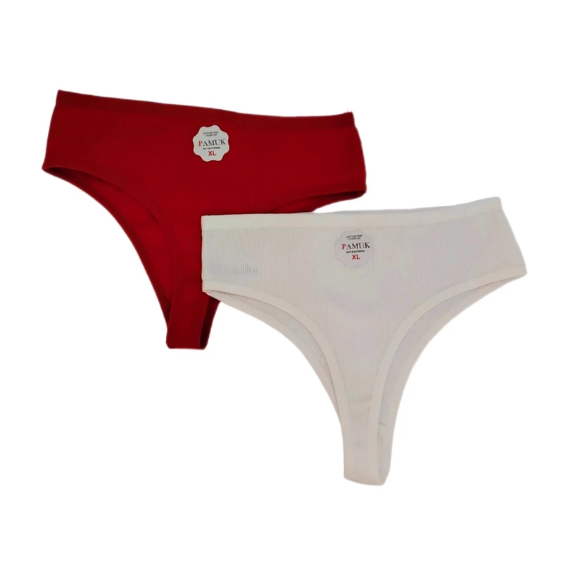 شورت زنانه مدل سوپر پنبه پاموک کد 1601 بسته دو عددی