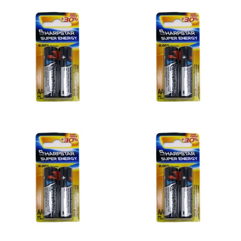 باتری قلمی شارپ استار مدل super  energy  بسته هشت عددی