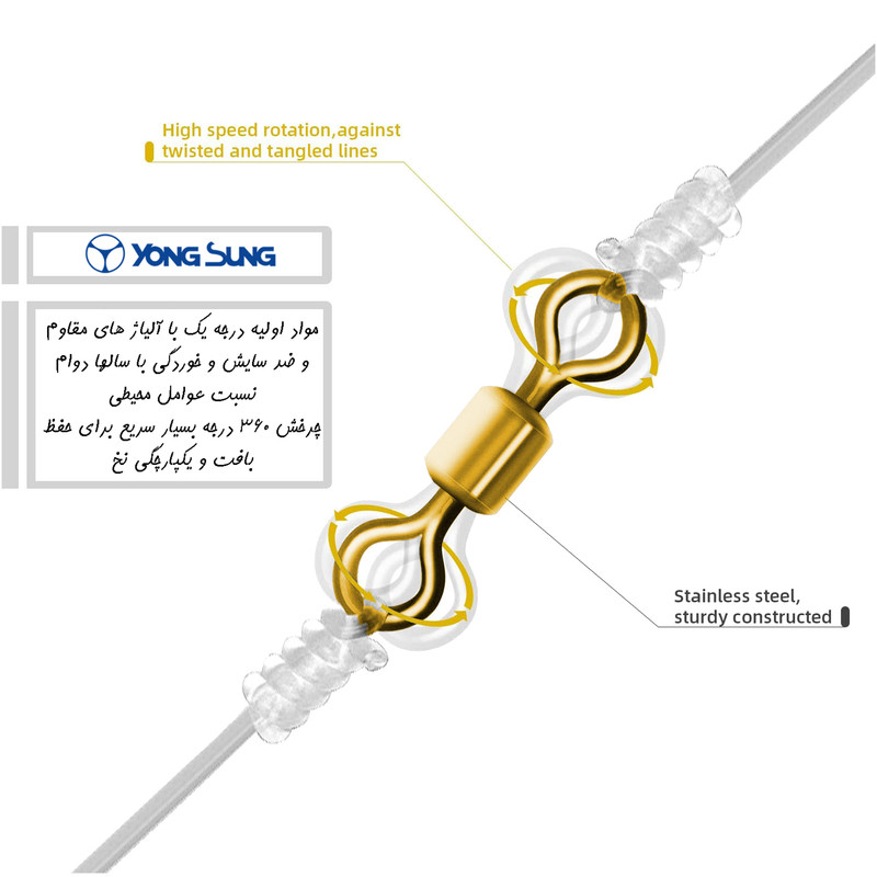 هرزگرد ماهیگیری یانگ سانگ مدل مدل BRAS-2 سایز 2.0 بسته 10 عددی