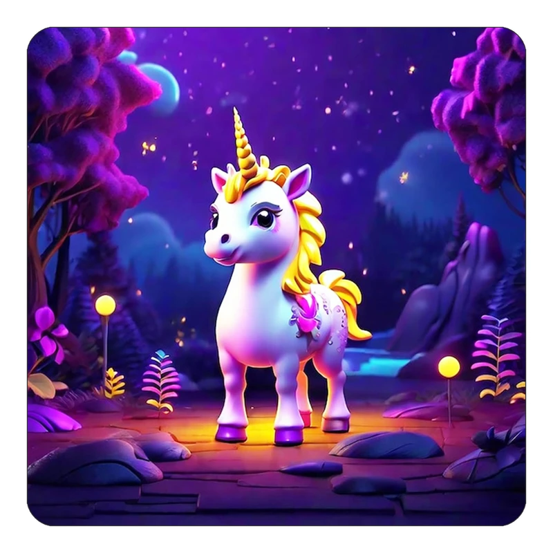 مگنت کاکتی طرح اسب تک شاخ و یونیکورن مدل mp30690