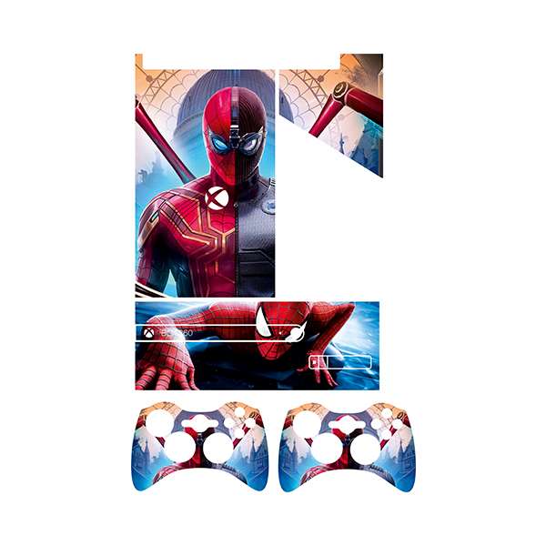 برچسب ایکس باکس 360 توییجین وموییجین مدل سوپر اسلیم Spiderman 04 مجموعه 5 عددی