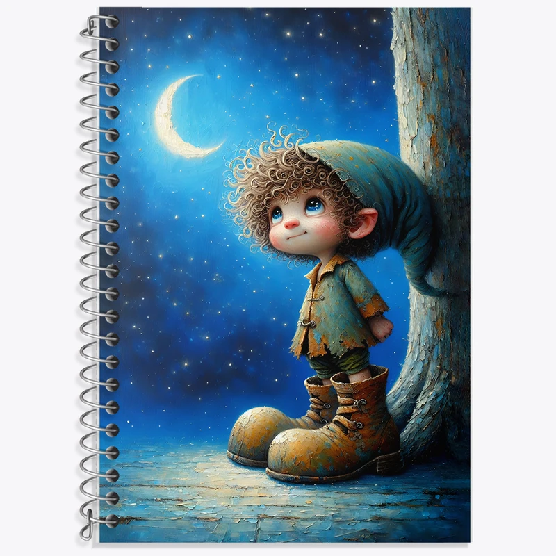 دفتر زبان 50 برگ خندالو مدل سه خط طرح پسر بامزه کد F5504