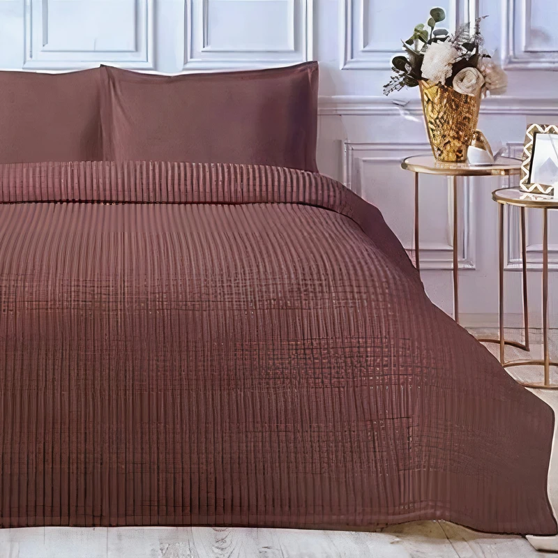 پتو ازدیلک مدل Piramit Kahve سایز 220×150 سانتی متر