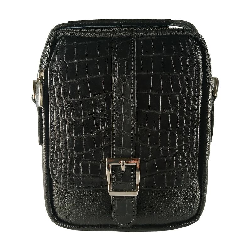کیف رودوشی مردانه چرم طبیعی مدل QZ-SB-004