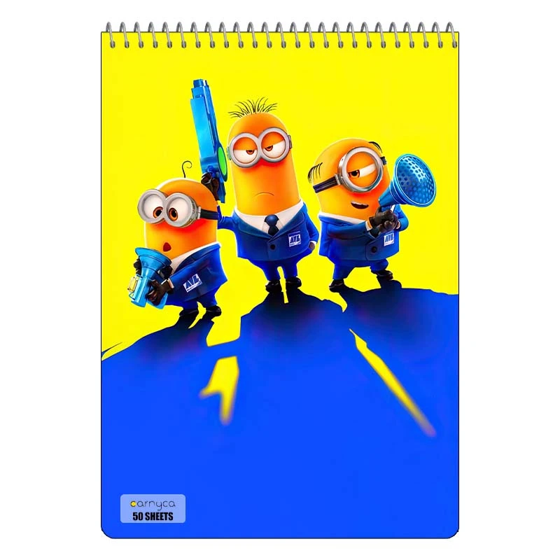 دفتر نقاشی 50 برگ سیمی کارنیکا طرح من نفرت انگیز Despicable Me کد 42410