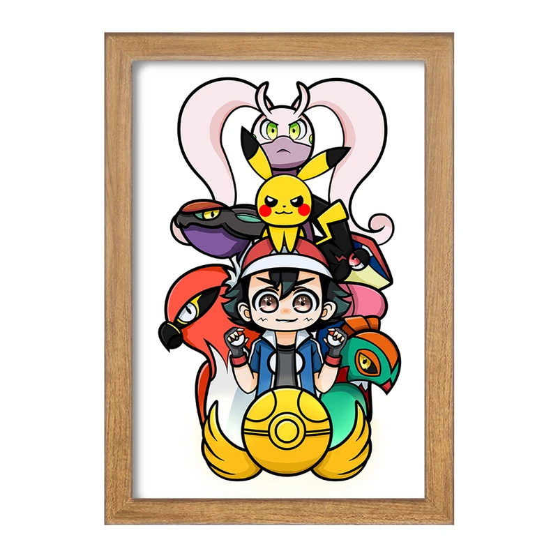 تابلو خندالو مدل انیمه پوکمون (Pokemon) کد F2233