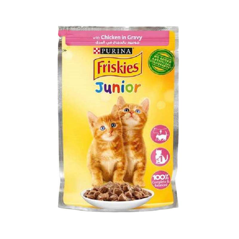 پوچ گربه فریسکیز مدل کیتن وزن 85 گرم بسته 5 عددی
