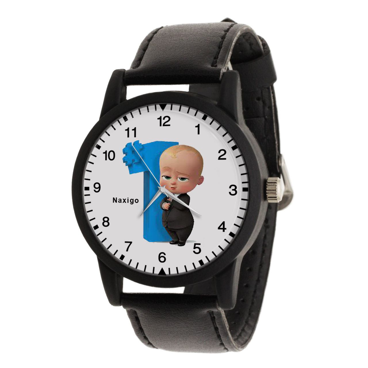 ساعت مچی عقربه ای ناکسیگو مدل بچه رئیس1 کد LF14071