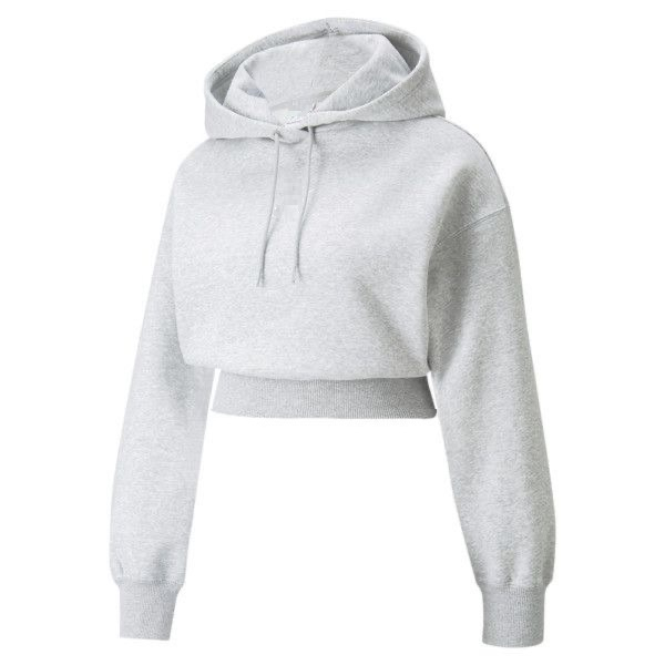 هودی زنانه کژین دوخت مدل cropgray رنگ طوسی