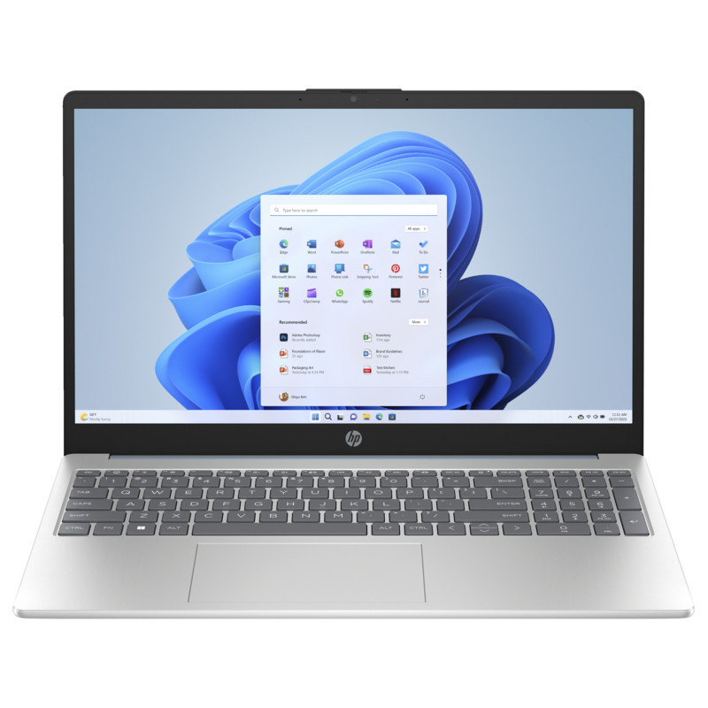 لپ تاپ 15.6 اینچی اچ‌ پی مدل fc0018ni-15-R5 7520U-16GB LPDDR5 5500MHz-256GB SSD-TN - کاستوم شده