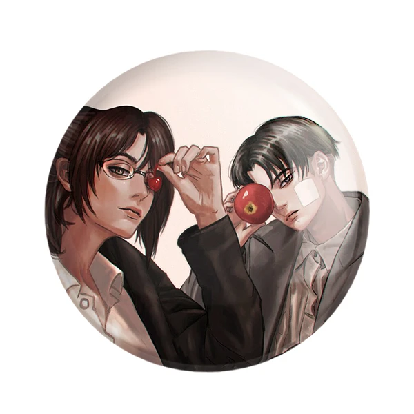 پیکسل خندالو مدل لیوای و هانجی انیمه اتک آن تایتان کد 11055