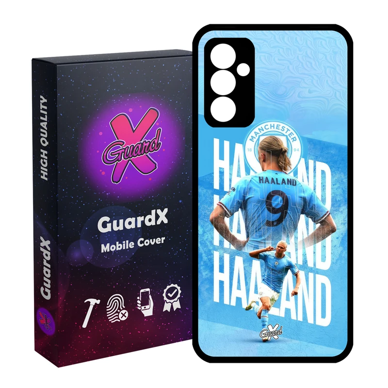 کاور گارد ایکس طرح ارلینگ هالند مدل Glass10575 مناسب برای گوشی موبایل سامسونگ Galaxy S23 FE