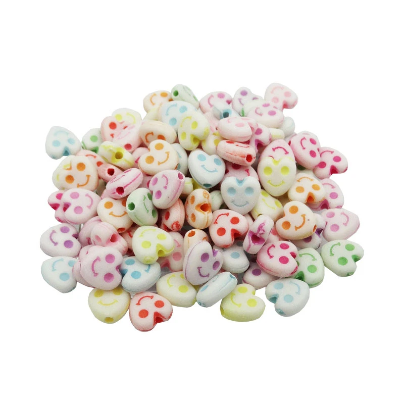 مهره دستبند مدل قلب خندان کد 1053 مجموعه 40 عددی