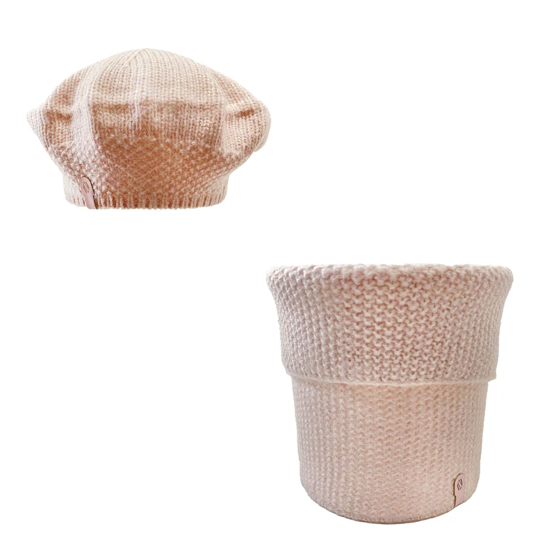 ست کلاه و شال گردن بافتنی زنانه تارتن مدل 120035