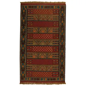گلیم دستبافت دو متری کد 990780