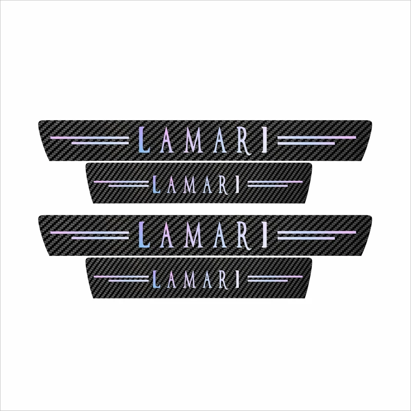 برچسب پارکابی خودرو سولگی مدل کربن کد J20 مناسب برای لاماری  بسته 4 عددی